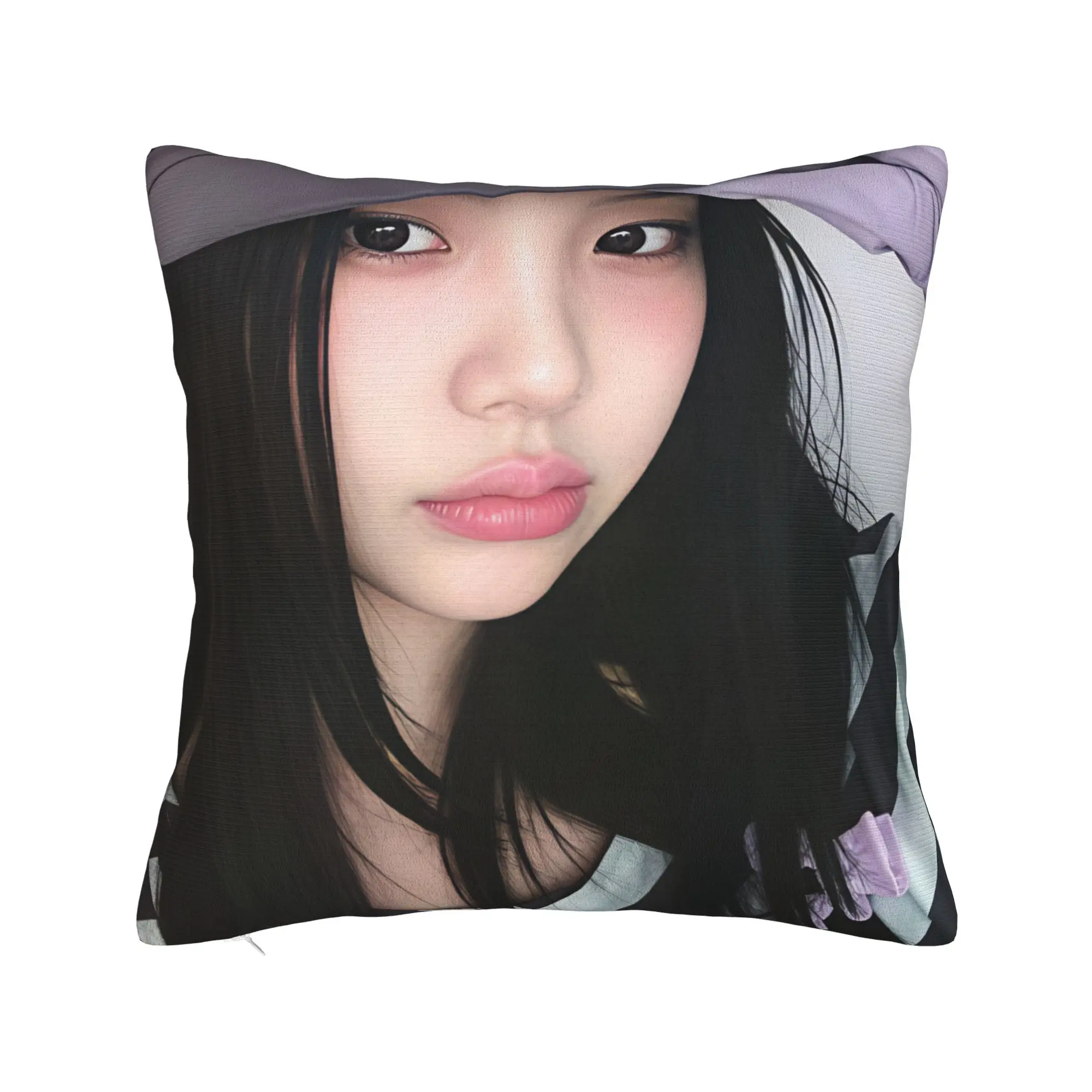 W-Wonhees-S Super Real Me  Pillow Case  Cushion Cover Polyester Pattern Pillow Cover Funny Pillowcases For Living Room Chair