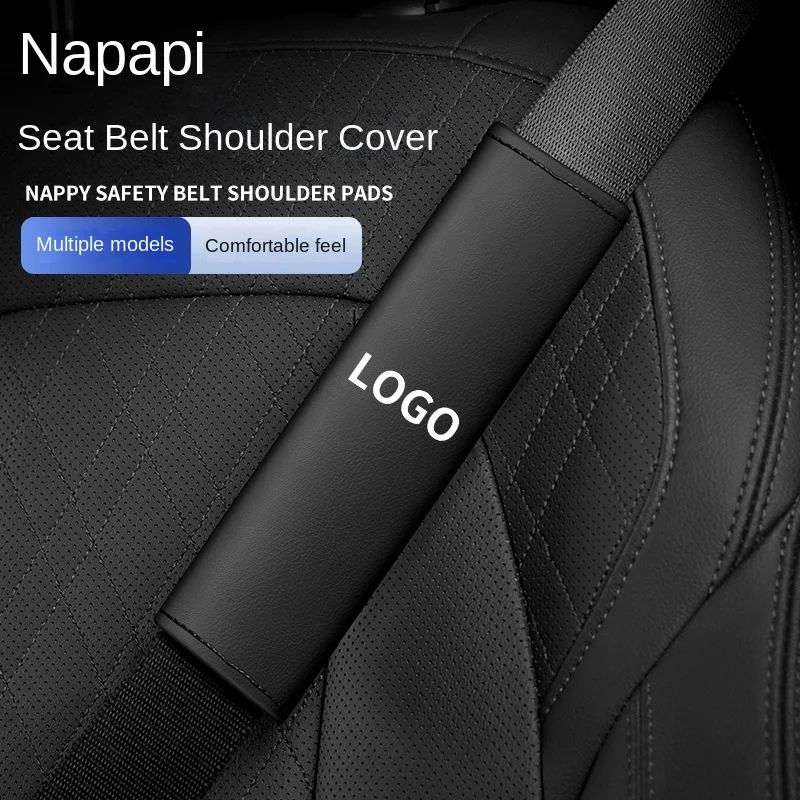 

Leather Car Seat Belt Shoulder Pad Breathable Safety Strap Protector for Car Interior Accessories