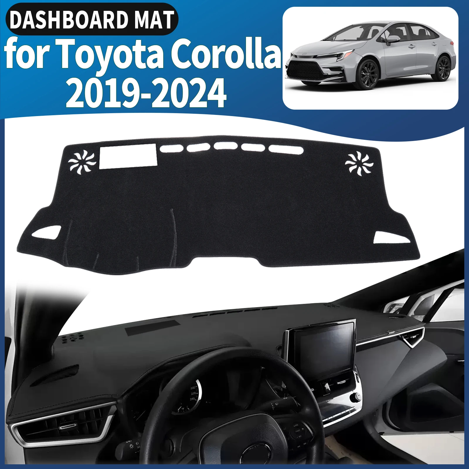 

fit for Toyota Corolla E210 12th 2019 2020-2024 Car Dashmat Dashboard Cover Pad DashMat Sunshade Accessories Protective Carpet