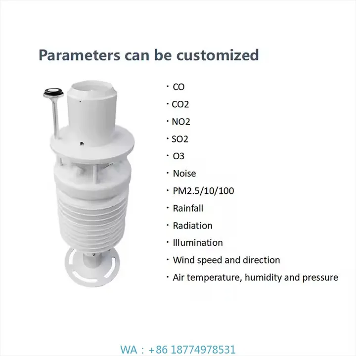 

Датчик уровня Ультразвуковой датчик скорости ветра Мониторинг окружающей средыМастерская метеостанция PM2.5 PM10 Датчик качества воздуха Звук