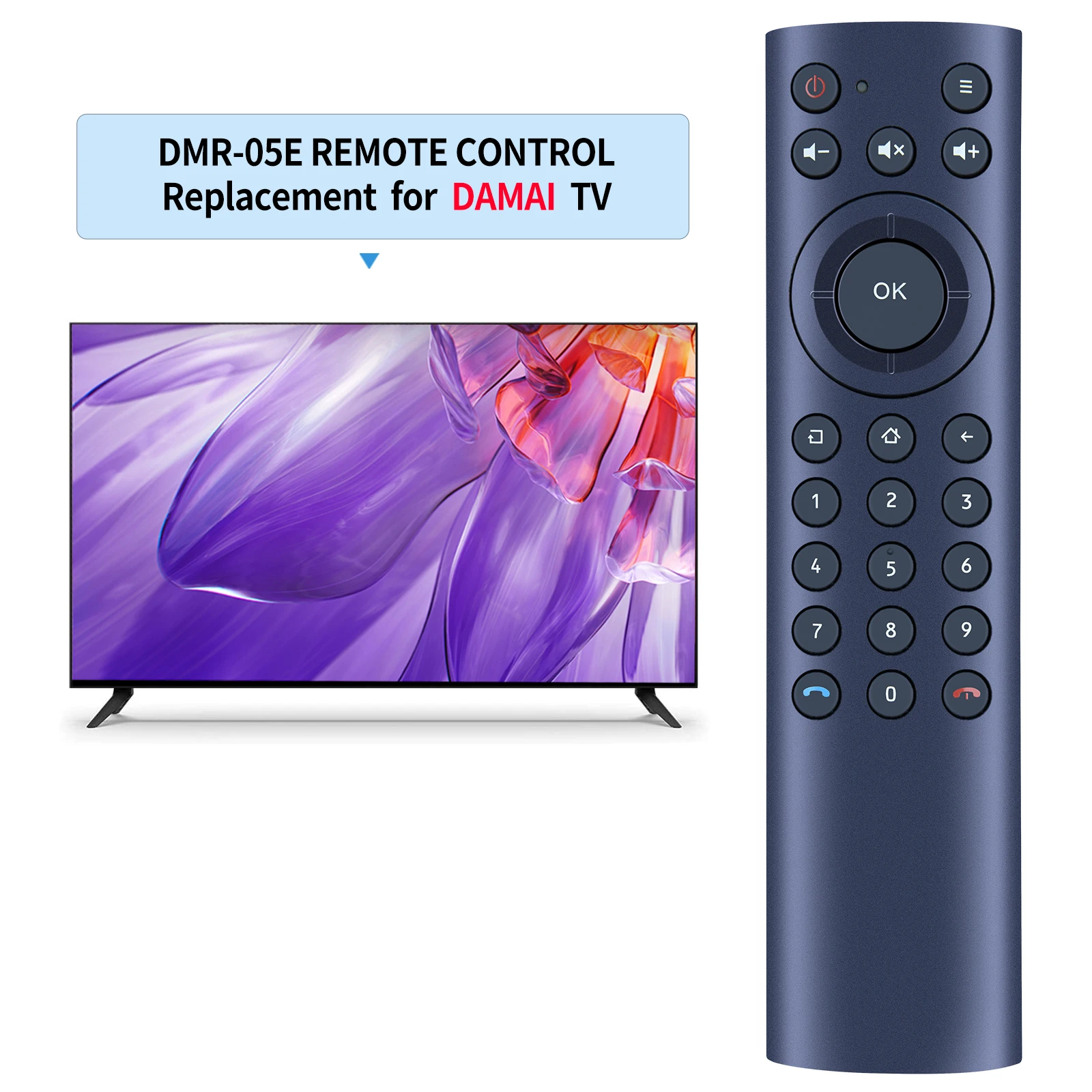 Remote control for Damai tv box DMR-05E