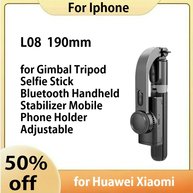 

Selfie stick anti-shake retractable multi-functional Bluetooth remote control mobile phone cloud stabilizer live tripod L08