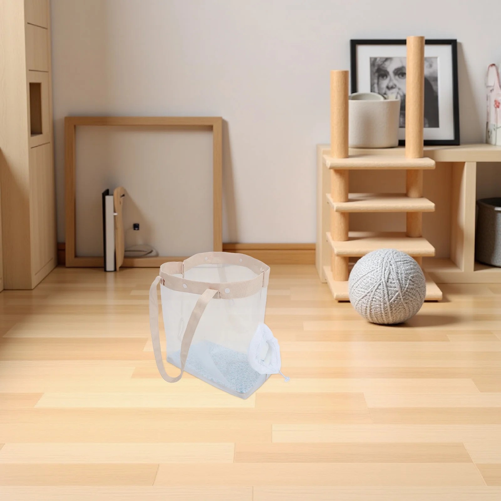 

Lightweight Mesh Cat Carrier Tote 35x32x18cm See-Through Design for Comfortable Pet Transport Outings Vet Trips