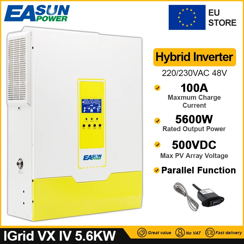 EASUN POWER 5.6KW Hybrid Solar Inverter: Recensione e Valutazione Completa