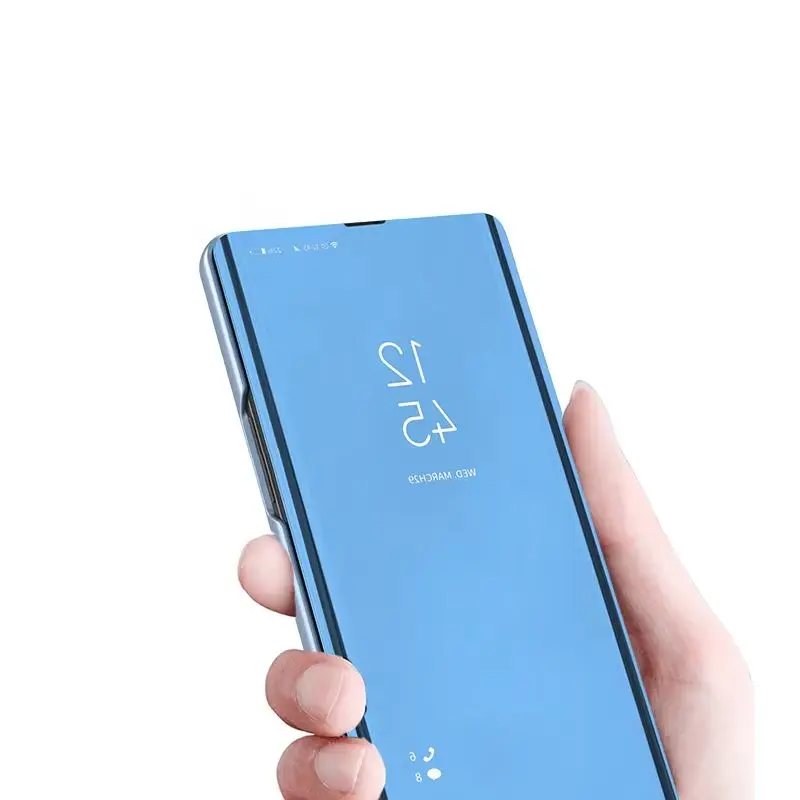 Luxury Shocproof Case for Samsung Galaxy S25 Ultra S24+ S23 S22 Plus Mirror Protector Shell Flip Cover
