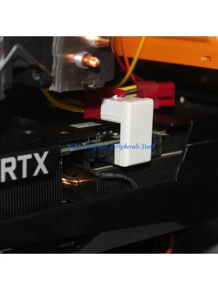 

F68C Колено адаптера ATX для головки разъема питания графического процессора PCI-E 6Pin 8Pin 180 градусов U Turn