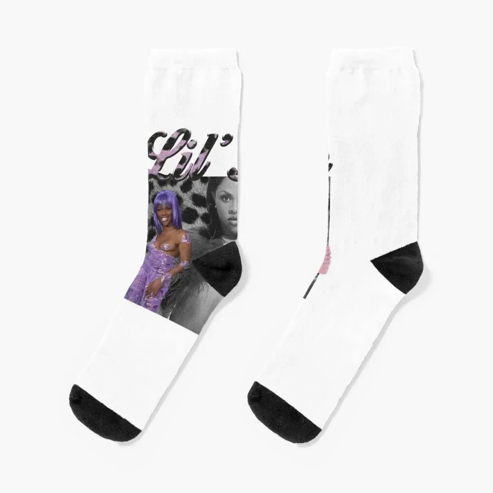 

Lil' Kim 90s Hip Hop Throwback Socks cotton Christmas cute Socks Man Women's