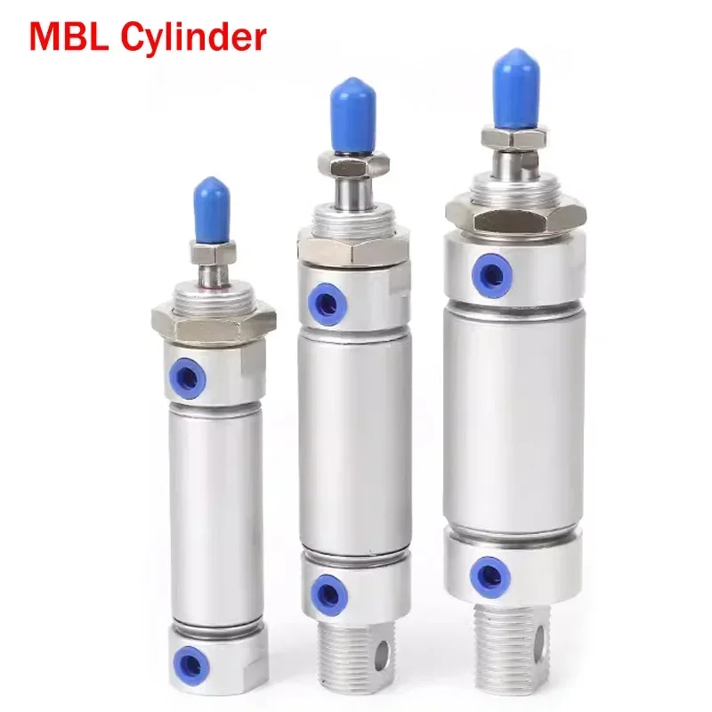 

Mini Pneumatic Cylinder MBL 20/25/32/40/50/63mm Bore Aluminum Alloy Cylinder Body 25-500MM Stroke