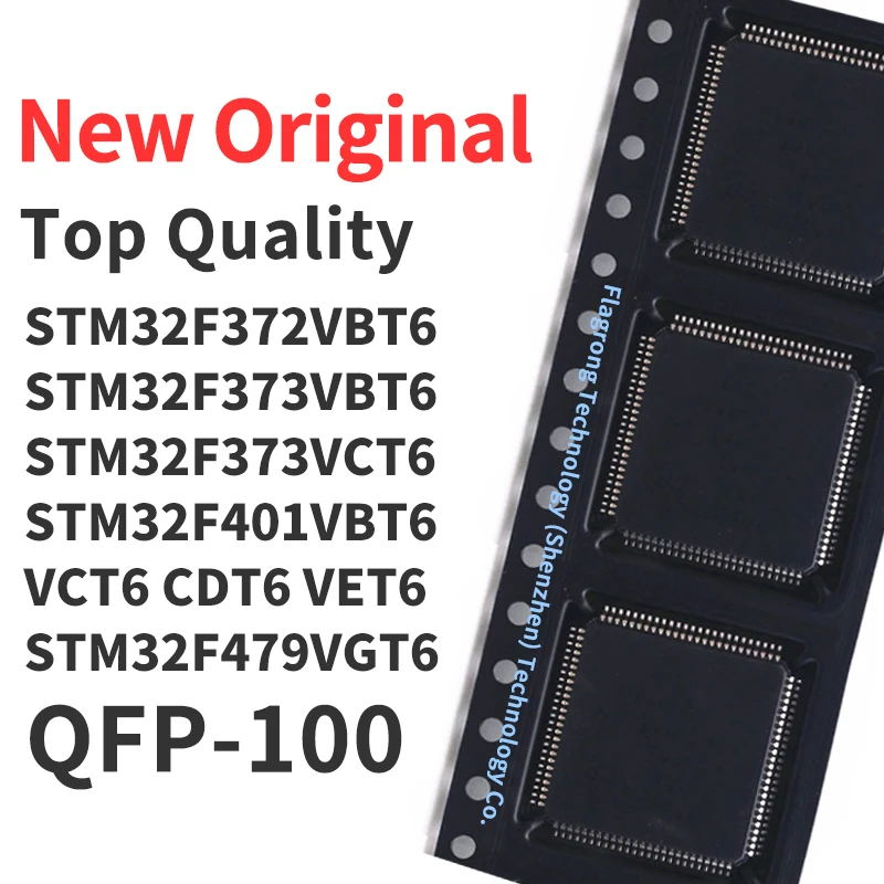 

1 Piece STM32F372VBT6 STM32F373VBT6 STM32F373VCT6 STM32F401VBT6 STM32F401VCT6 STM32F401CDT6 STM32F401VET6 STM32F479VGT6 QFP-100