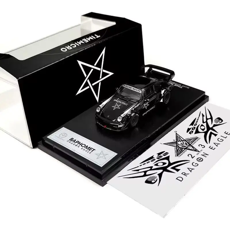 

TimeMicro1:64 Porsche RWB964 Demon-Bafund Alloy Car Model