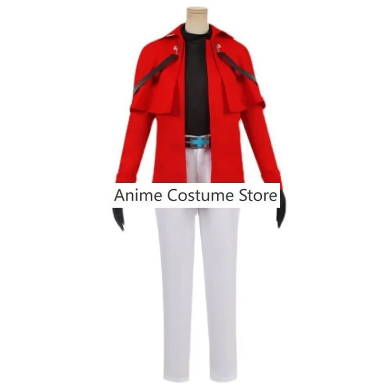 Anime Vampire Dies in No Time Ronald Cosplay Costume Red Uniform Outfit Halloween Carnival Party Role Play Disguise Suit