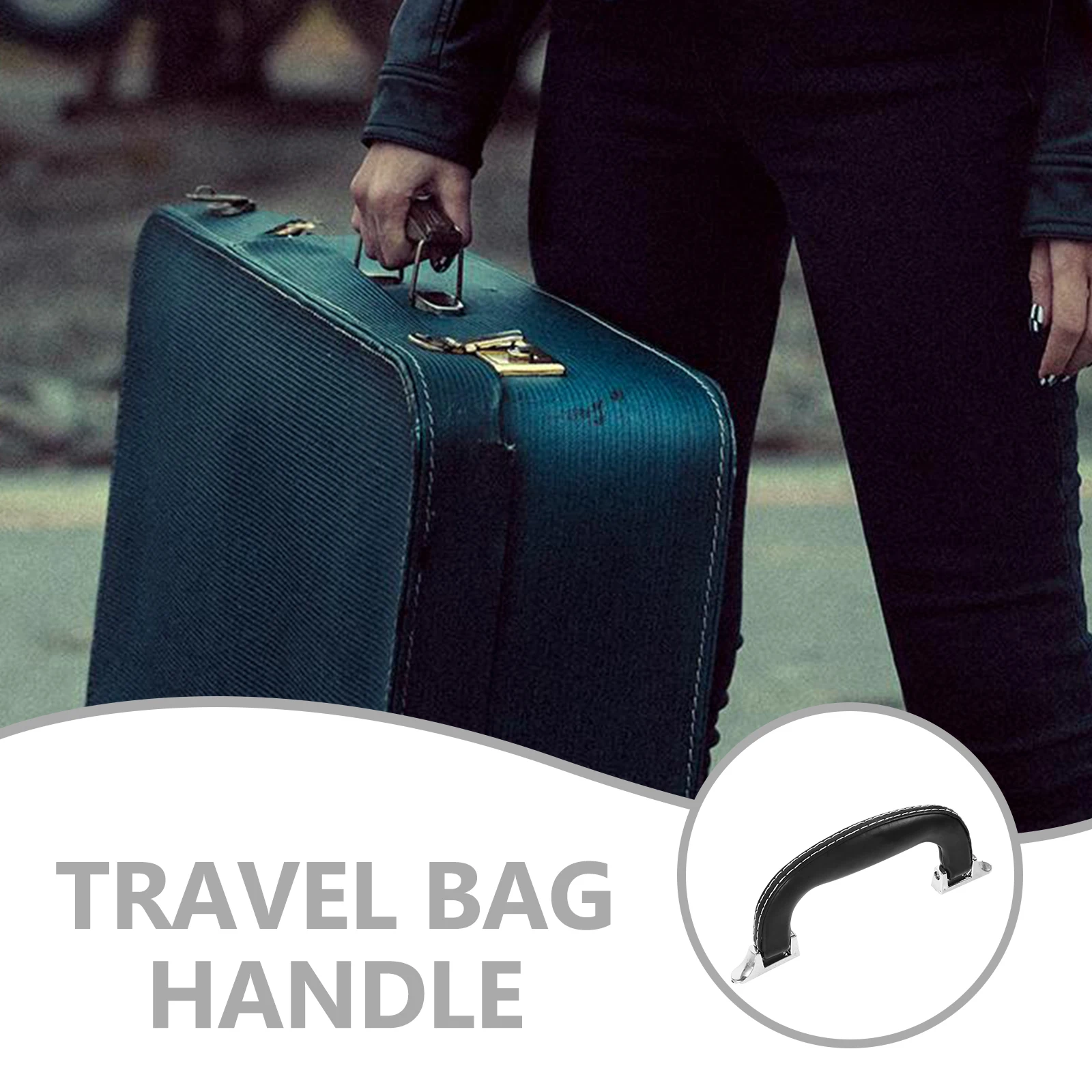 

Bag Handle Case Replacement Luggage Suitcase Pull Handles Imitation Plastic Grip Travel