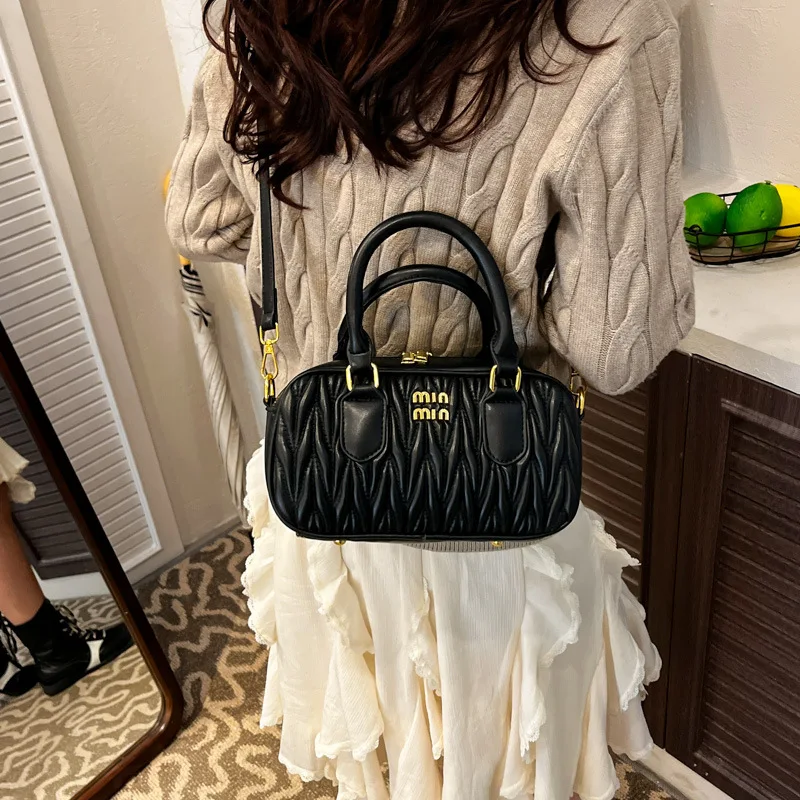 

Сумка через плечо Puff 2025 года, женская трансформируемая сумка через плечо в винтажном стиле, сумка-тоут из текстурированной веганской кожи «день-ночь»