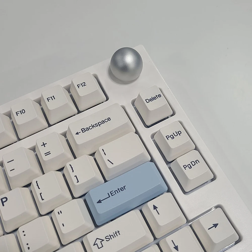 Keydous NJ80 AP Keyboard tombol logam perak