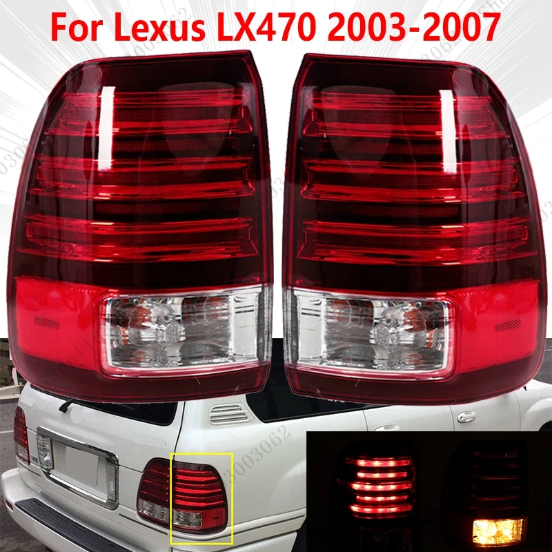 

LED Outer Tail Light For Lexus LX470 2003-2007 Rear Warning Lamp Rear Bumper Brake Light Reversing Light Turn Signal Lamp