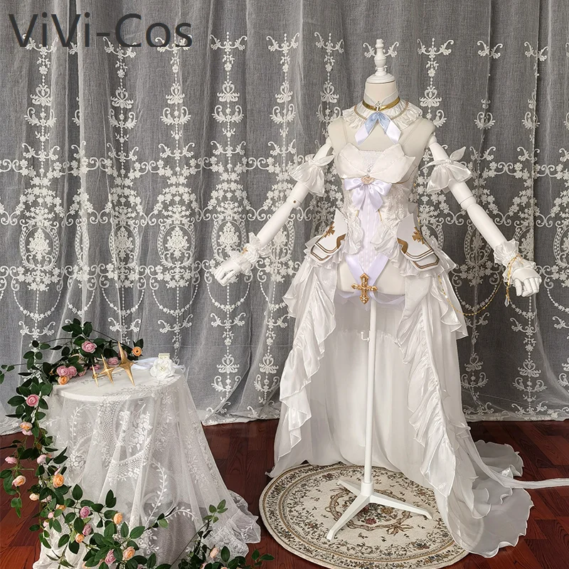 ViVi-Cos Azur Lane Emden Women Gown Cosplay Costume Cos Game Anime Party Uniform Hallowen Play Role Clothes Clothing