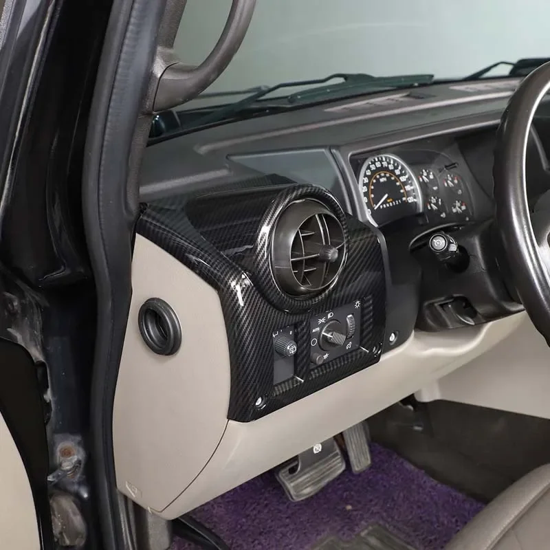 For Hummer H2 2003-2007 ABS Car Central Control Dashboard Navigation Panel Sticker Full Set Interior Decoration Trim Kit - Image 6