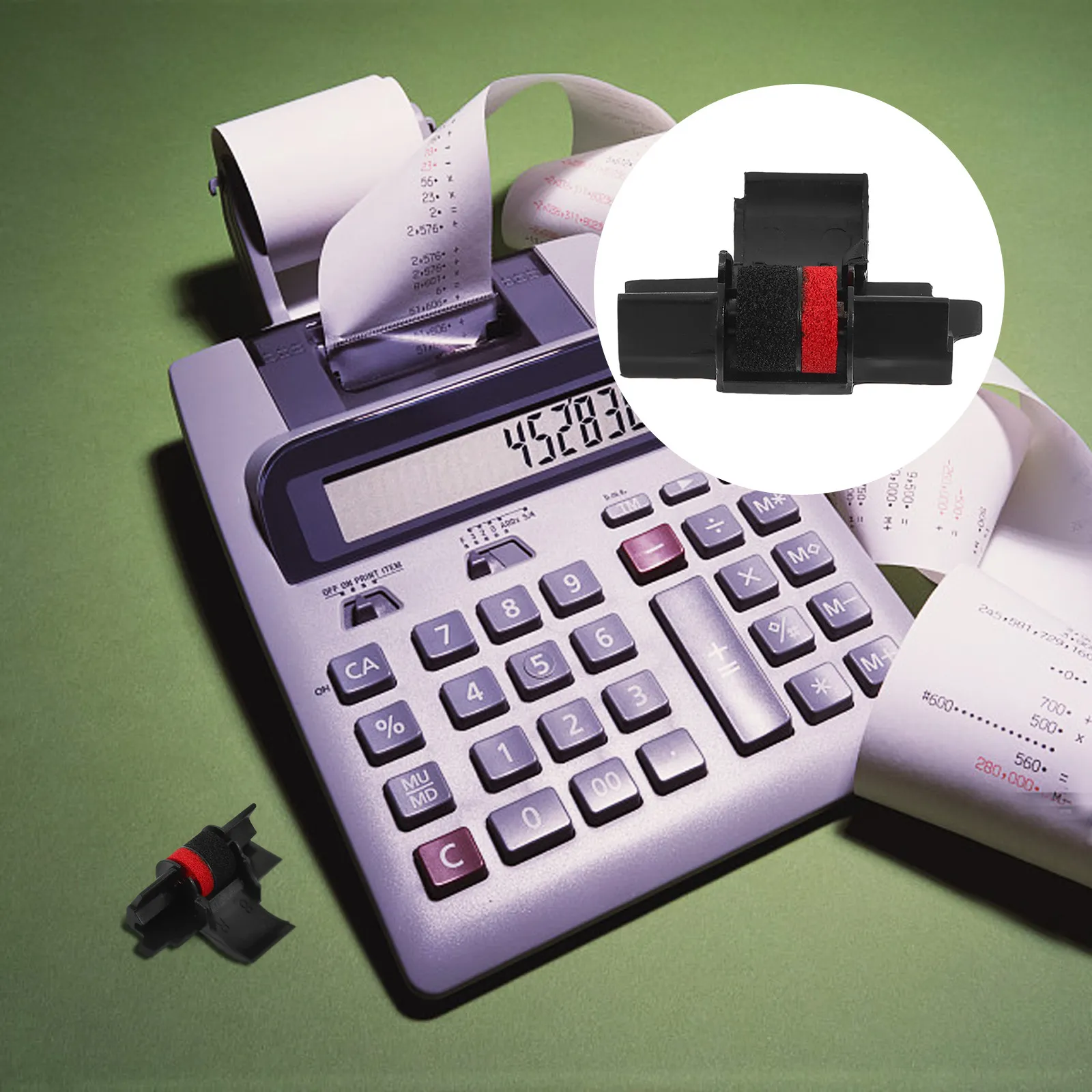 

5Pcs Printing Ink Wheel for Citizen Cx-123 Cx-120 Extended Life Clear Sharp Output Flat Non-Damaging Design Useful Ink Roller