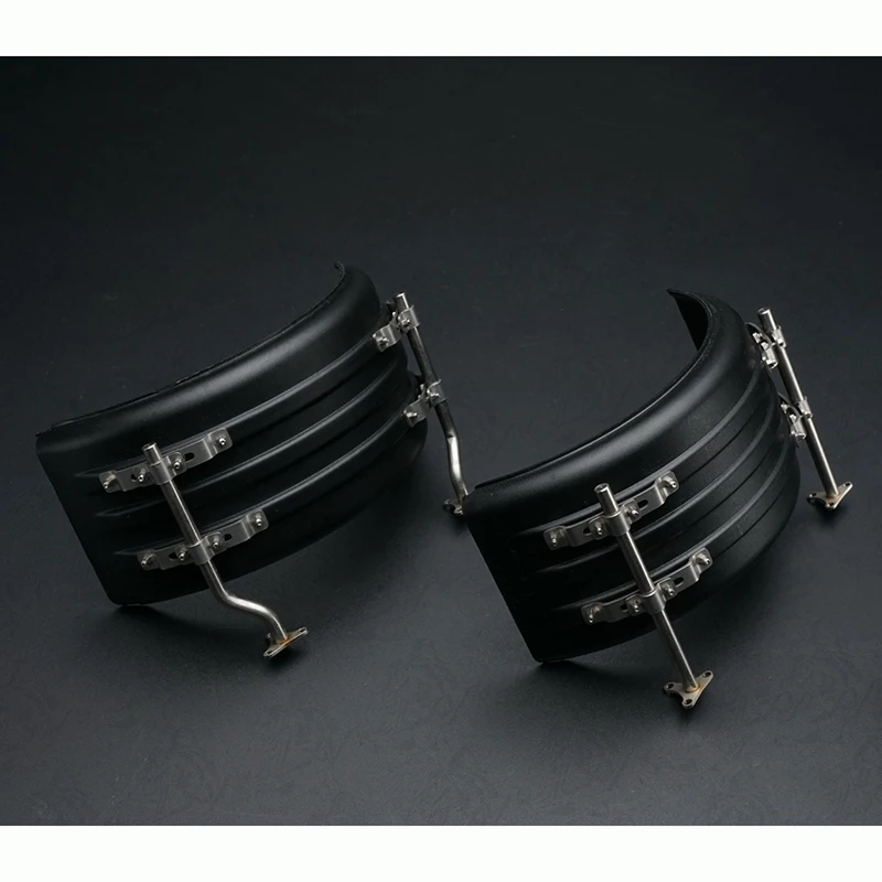 1:14e Schaal 2 stuks Metalen Simulatie Ronde Smalle Spatbord voor Tamiya RC Truck SCANIA 770S R620 VOLVO Benz Arocs MAN TGX Auto