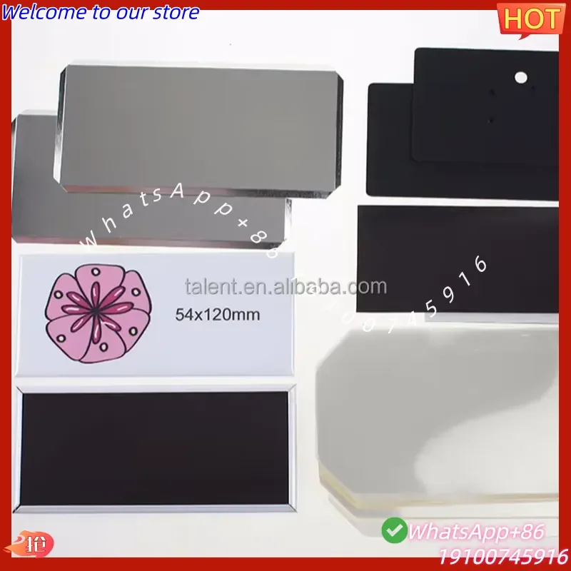 2026 High Quality Factory Price DIY Blank Angular 54x120mm Photo Fridge Magnet Button Supply