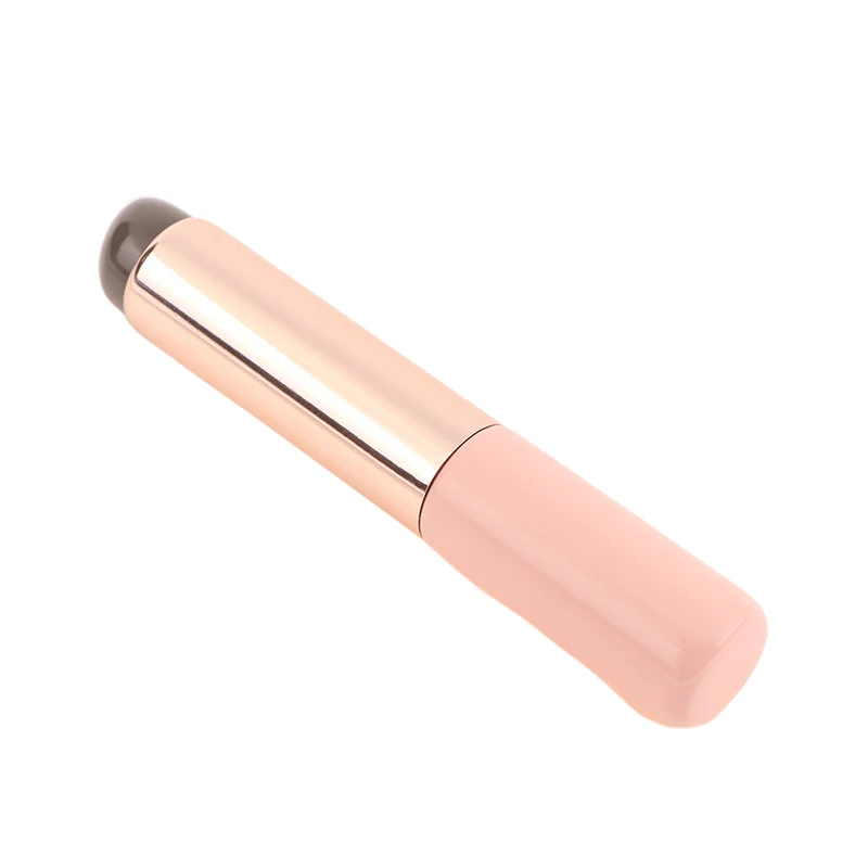 Silikon abgewinkelte Concealer Bürste wie Fingers pitzen q weiche tragbare runde Kopf Silikon Make-up Pinsel Lippen bürste Lippenstift Pinsel