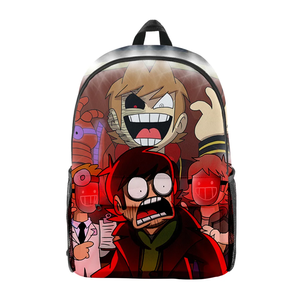 Harajuku Popular Funny eddsworld pupil Bookbag Notebook Backpacks 3D Print Oxford Waterproof Boys/Girls Travel Backpacks