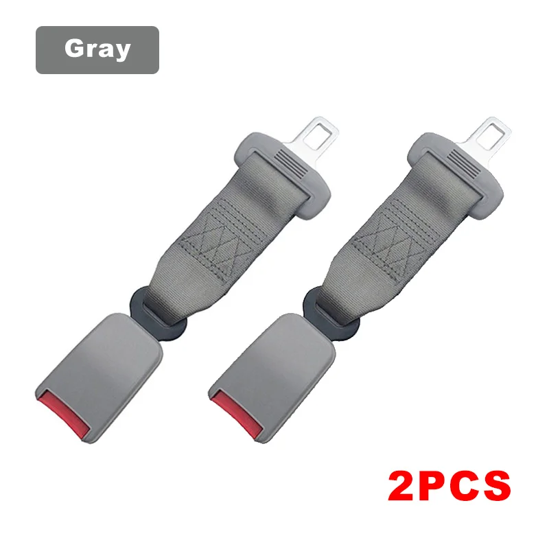 Car Seat Belt Extension Clip Extended Length Seat Belt Buckle Compatible with 20-22mm Tongue Adapters Universal Car Accessories