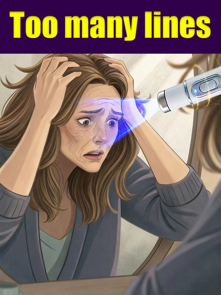 

High-tech laser pen for fading facial lines and wrinkles