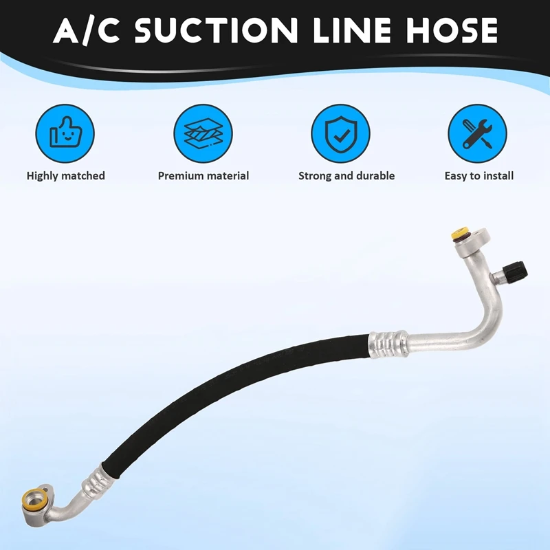 A/C Suction Line Hose Assembly For BMW F23 F30 F33 F34 228I 320I 328I 428I Xdrive L4 2.0L 64539217375