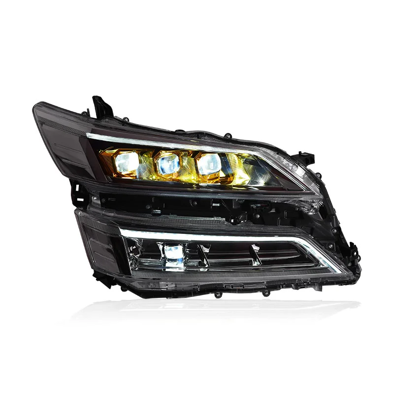 Headlight Assembly for Toyota Vellfire 2019-2020 LED DRL LED Turn Signal LED Low Beam Lens LED High Beam Lens