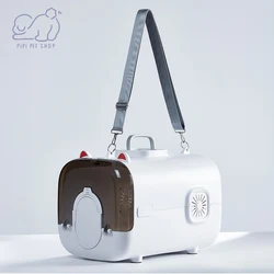 Pet Cats Dogs Carry Smart Luggage Fashion Portable Breathable Handbag Lighting Aviation Case Large Space