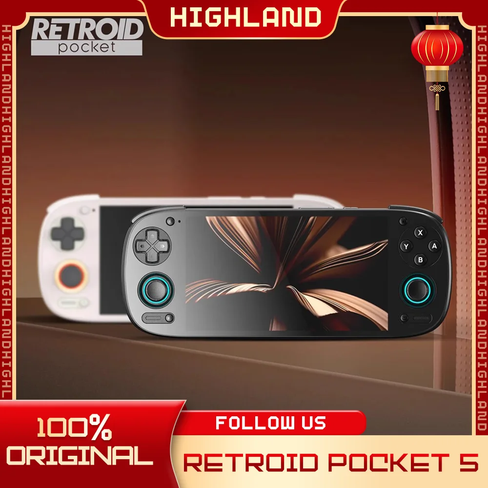 Retroid Pocket 5 Sd865 8 + 128g Rp5 5.5 بوصة Bluetooth5.1 Android Oled Hd شاشة جيب وحدة تحكم ألعاب محمولة مخصصة للهدايا