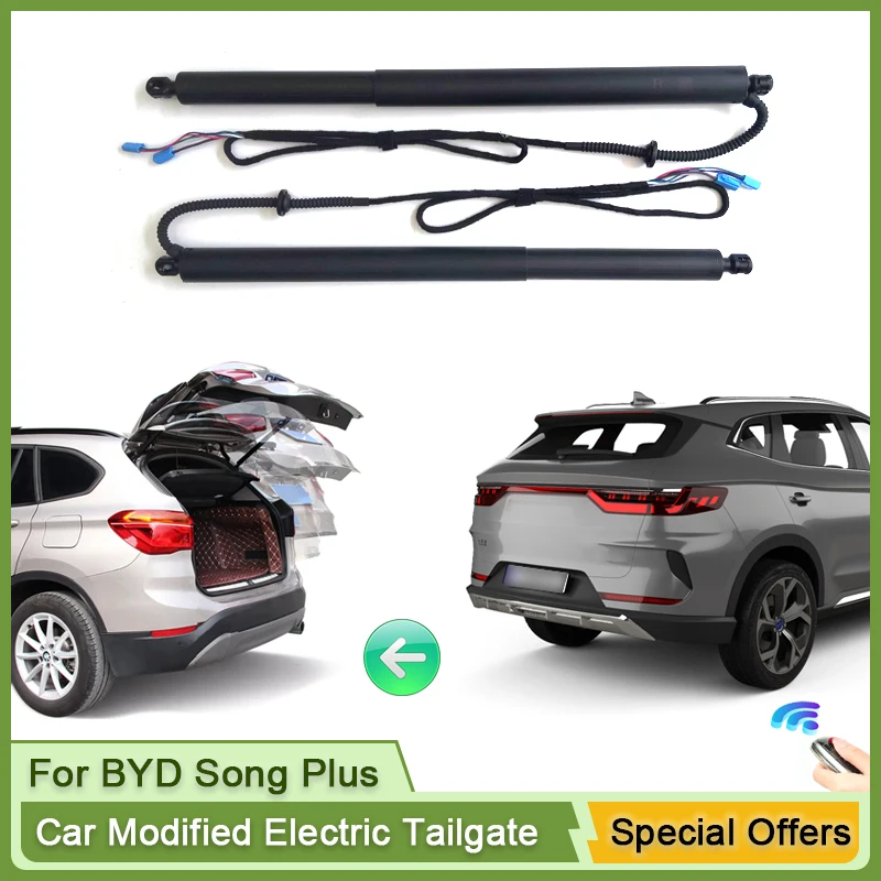 For BYD Song Plus 2020~2024 Car Electric Tailgate Tail Gate Strut Vehicle Power Rear Door Lifting System Kit for Trunk