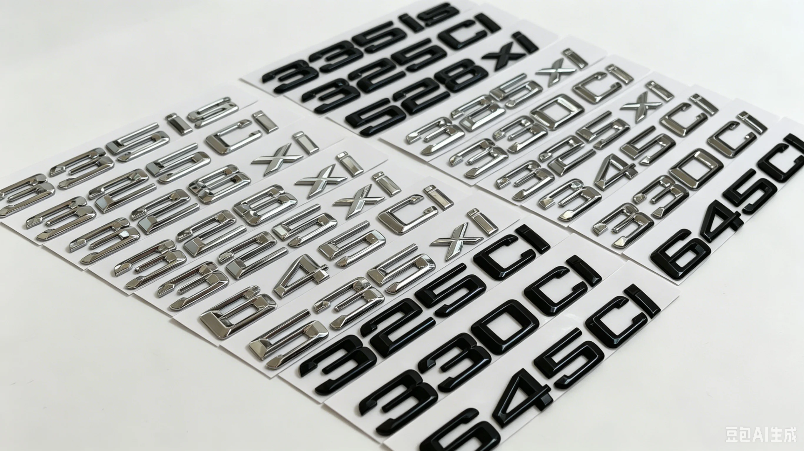 ABS Carta Número Tronco Adesivo Do Carro, 325Ci 330Ci 645Ci 325xi 528xi 335ix Emblema para BMW E46 E90 E91 E92 Sports Car Roadster Coupe