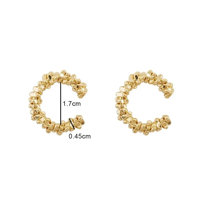 2023 موضة حساسة فضية اللون لطيف أقراط مشبكية الإناث مشبك الأذن الكفة لا الثقب وهمية الغضروف الأذن للنساء مجوهرات