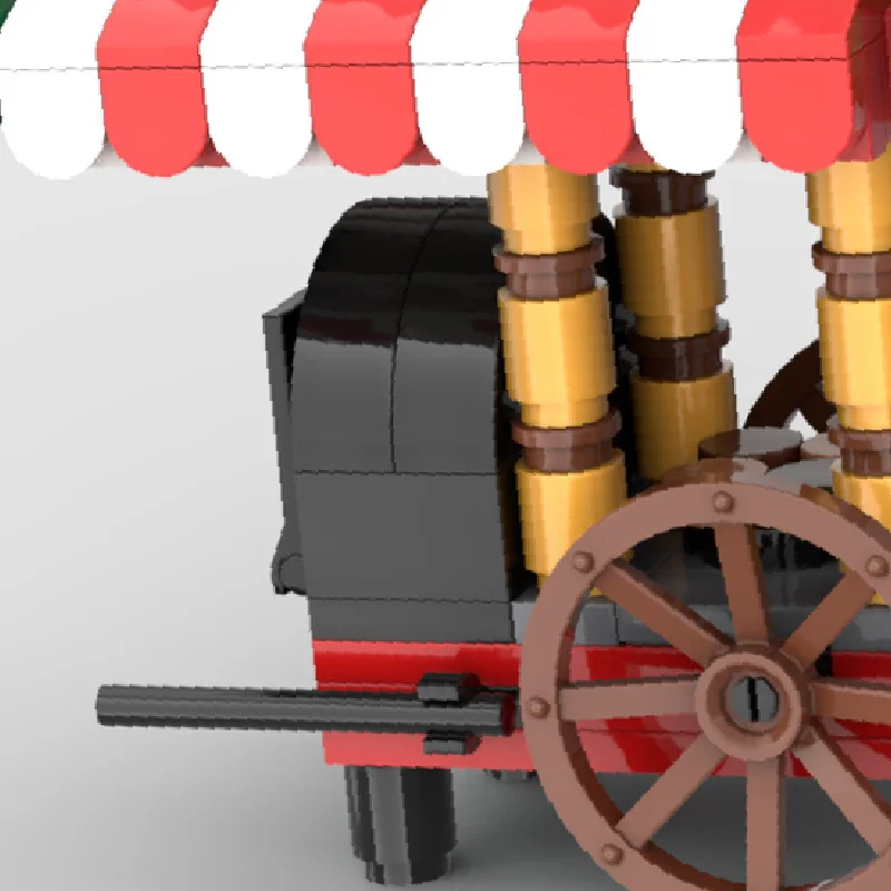 150 pièces ville trafic rôti châtaigne chariot modèle technique blocs de construction créatifs garçons filles bricolage assemblage jouets cadeaux de noël