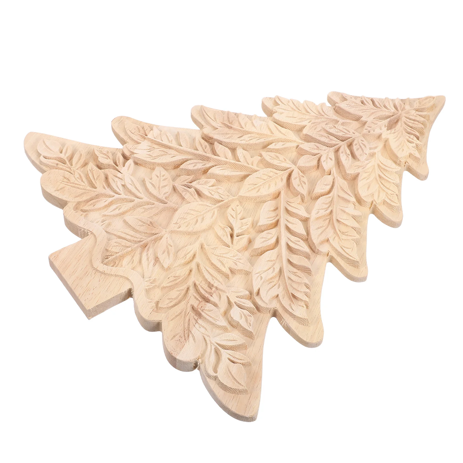 

Rustic Wooden Christmas Tree Decorations Hand-Carved Wood Cutouts for Xmas Table Signs Mantel Shelf Farmhouse Holiday Decor