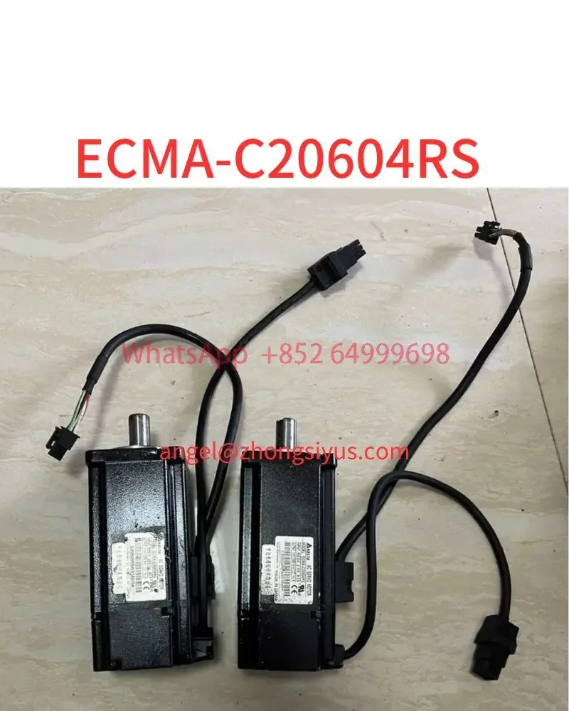 Used 400W servo motor ECMA-C20604RS