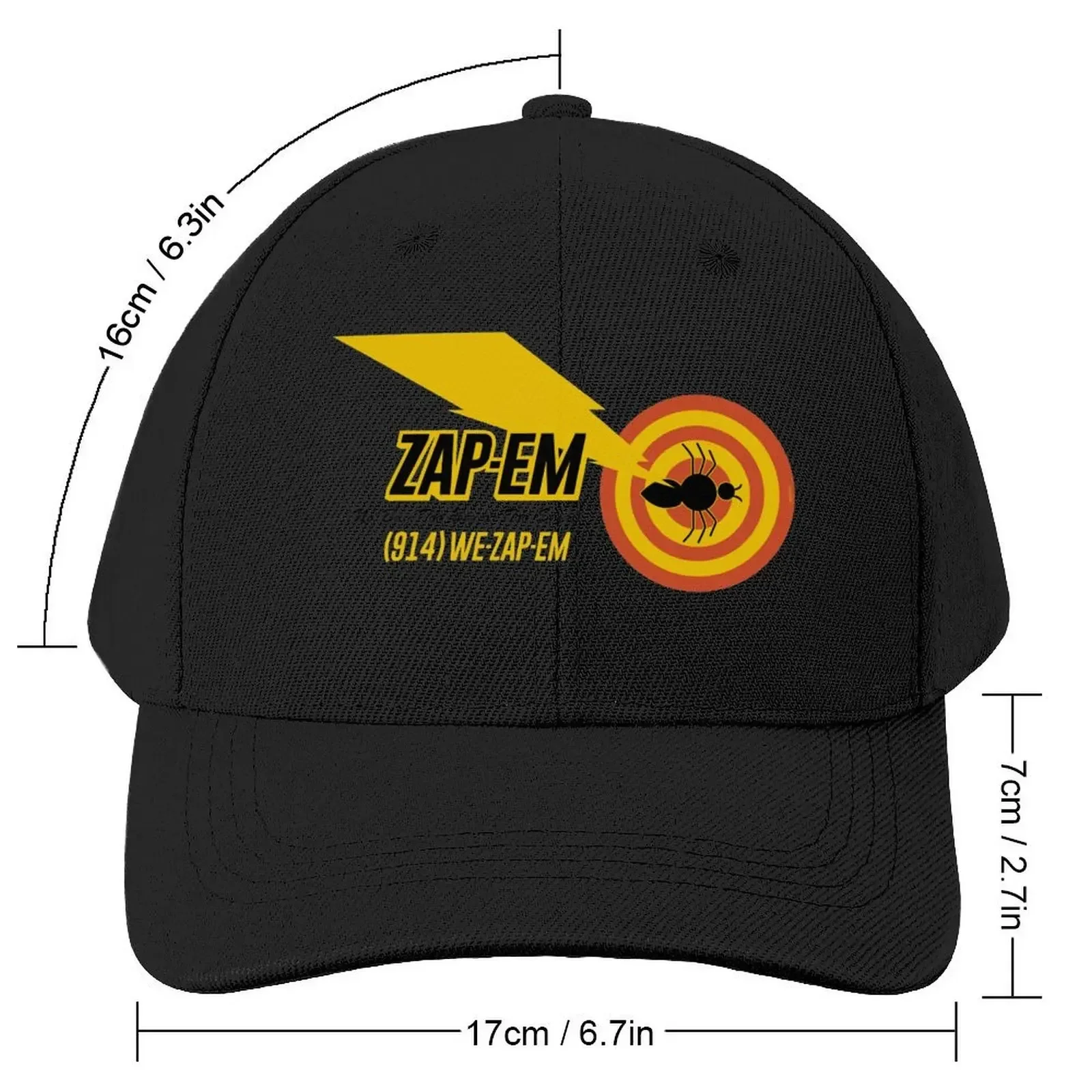 MIB ? ZAP-EM logo Baseball Cap black Mountaineering Girl'S Hats Men's