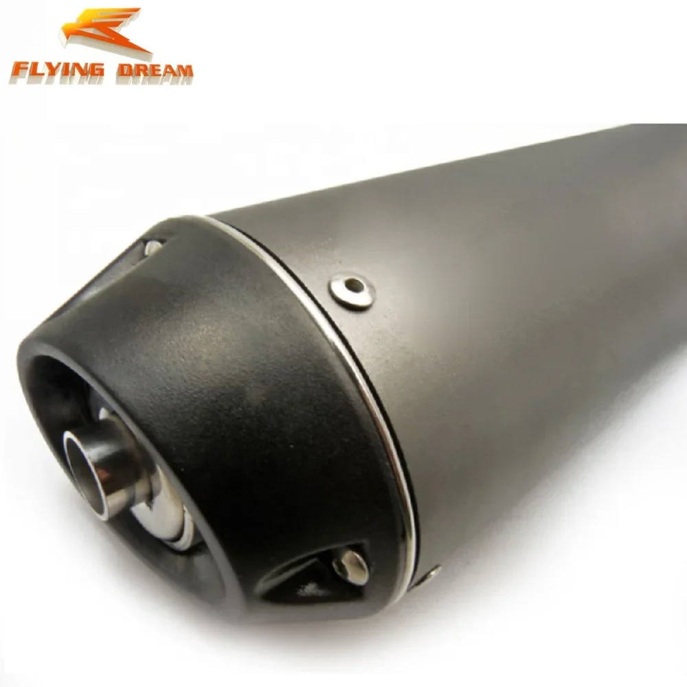 Hot Selling Pit Bike Street Motorcycle Universal Mufflers Noise Reducer Alloy Oval 38mm Exhaust Muffler