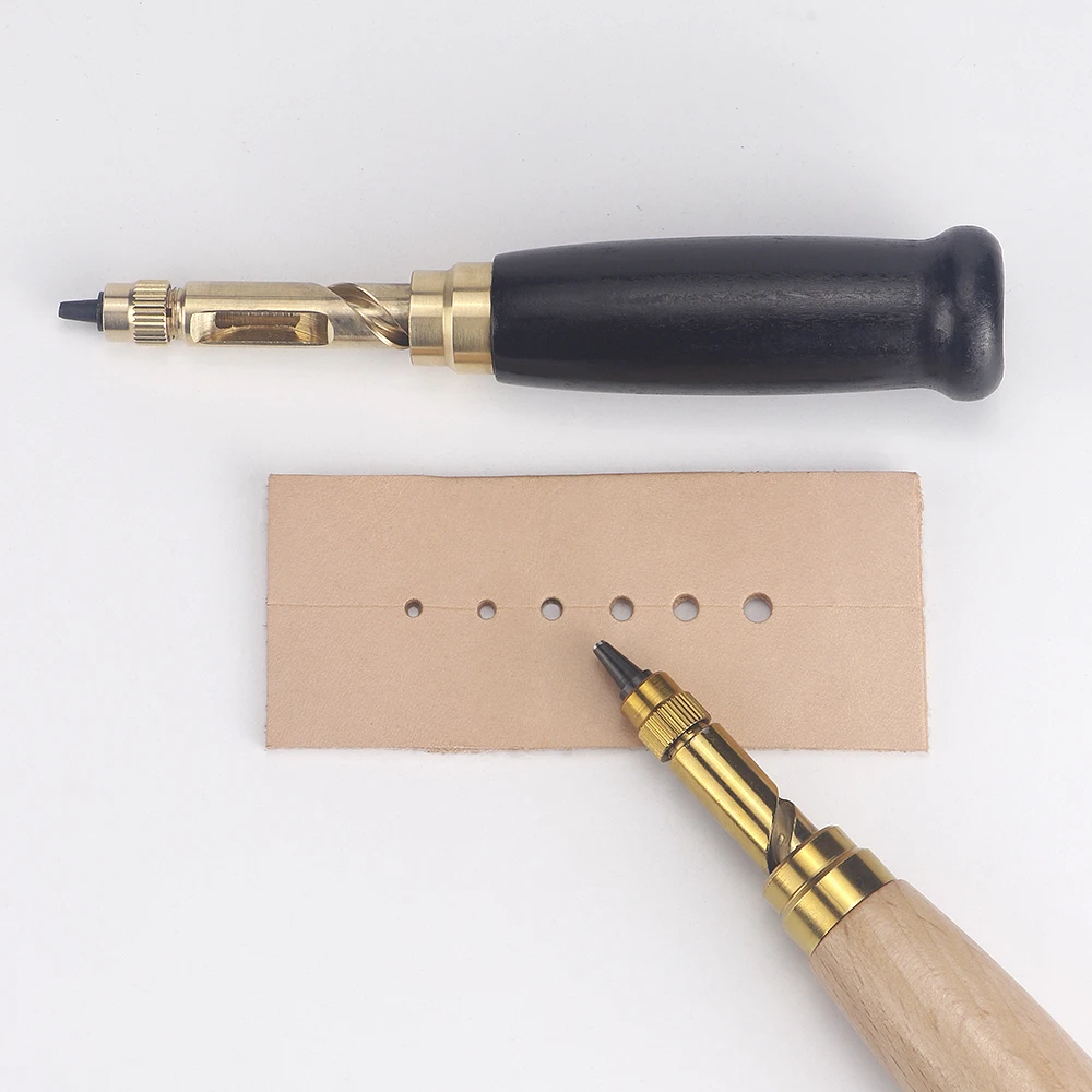DIY 수제 가죽 구멍 펀치 세트, 회전식 펀처, 조절 - Leatherwork Hole Punch 리뷰 및 가격