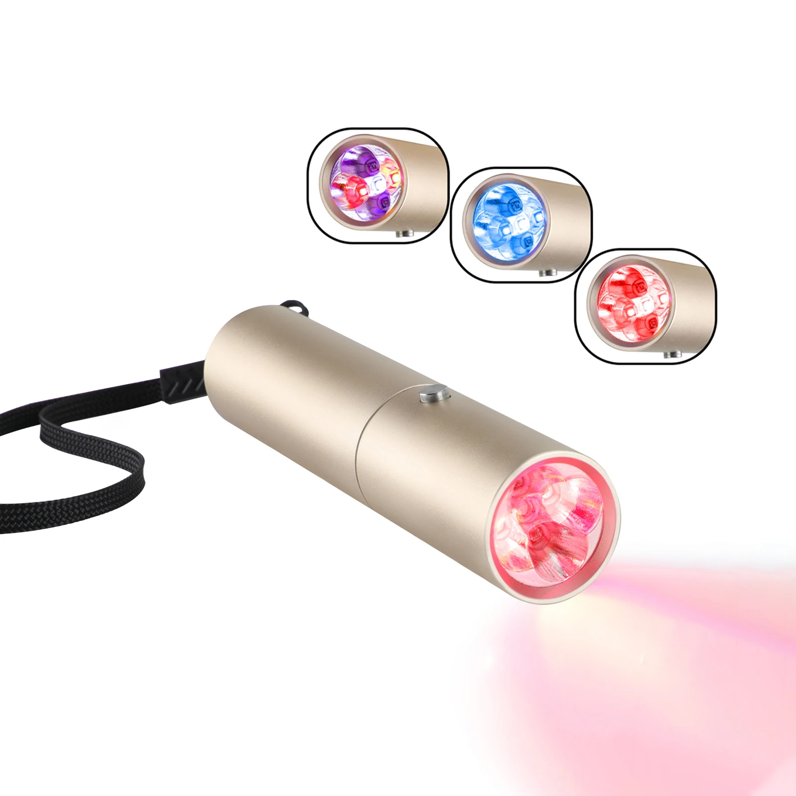 470Nm 630nm 660nm 850nm 940nm Red Infrared Flashlight Nasal Applicator with Probe