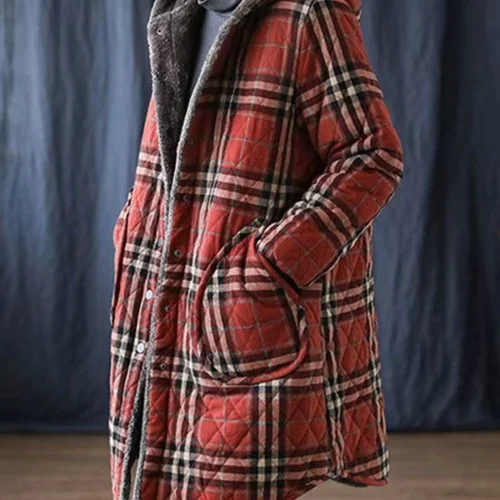 따뜻한 면 재킷 여성복 중장기적인 스타일 넉넉한 핏 따뜻한 안감이 있는 중장기적인 스타일 넉넉한 핏 두꺼운 면 재킷 