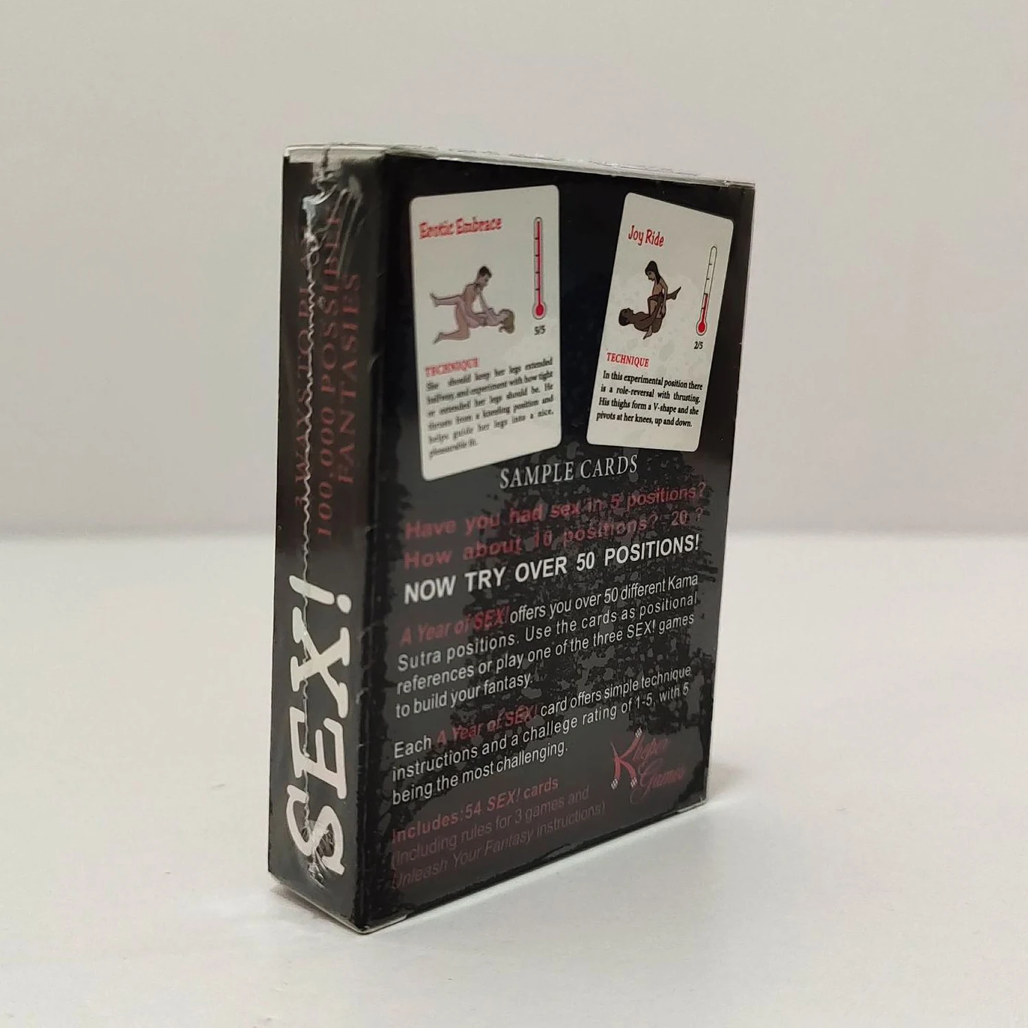 Couple Sex Games Sexual Position Cards 50 BDSM Bondage Restraint Cards SM Adult Games Bedroom Commands Luminous Dice Sex Cards view 6