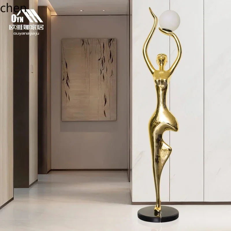 HT Figure Sculpture Large Ornament Stairs Dance Muse Art Landing