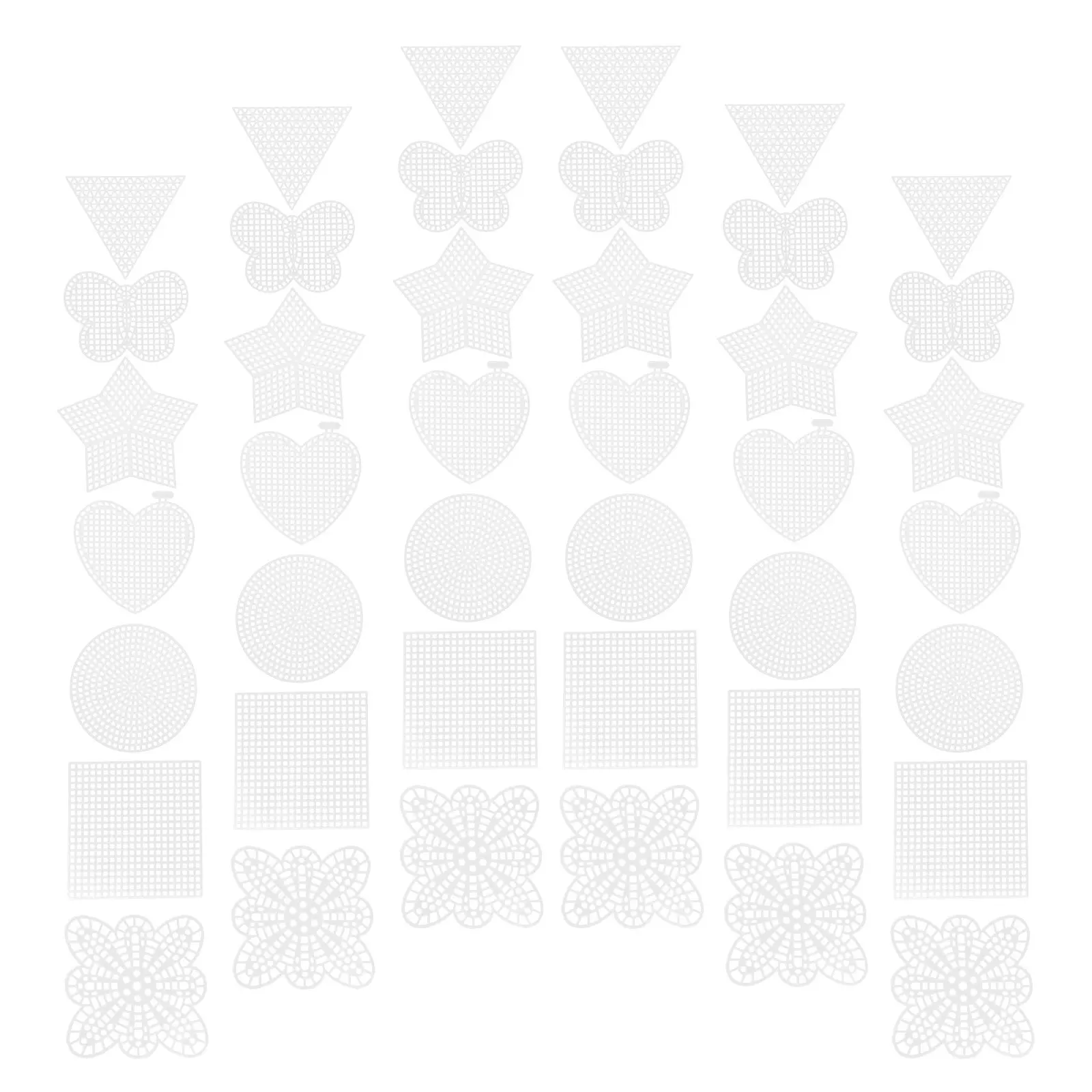 

Набор из 70 пластиковых холстов-сеток для вышивания крестиком, пластиковая сетка для рукоделия, аксессуары для вышивки, гобелен, крестик-стич