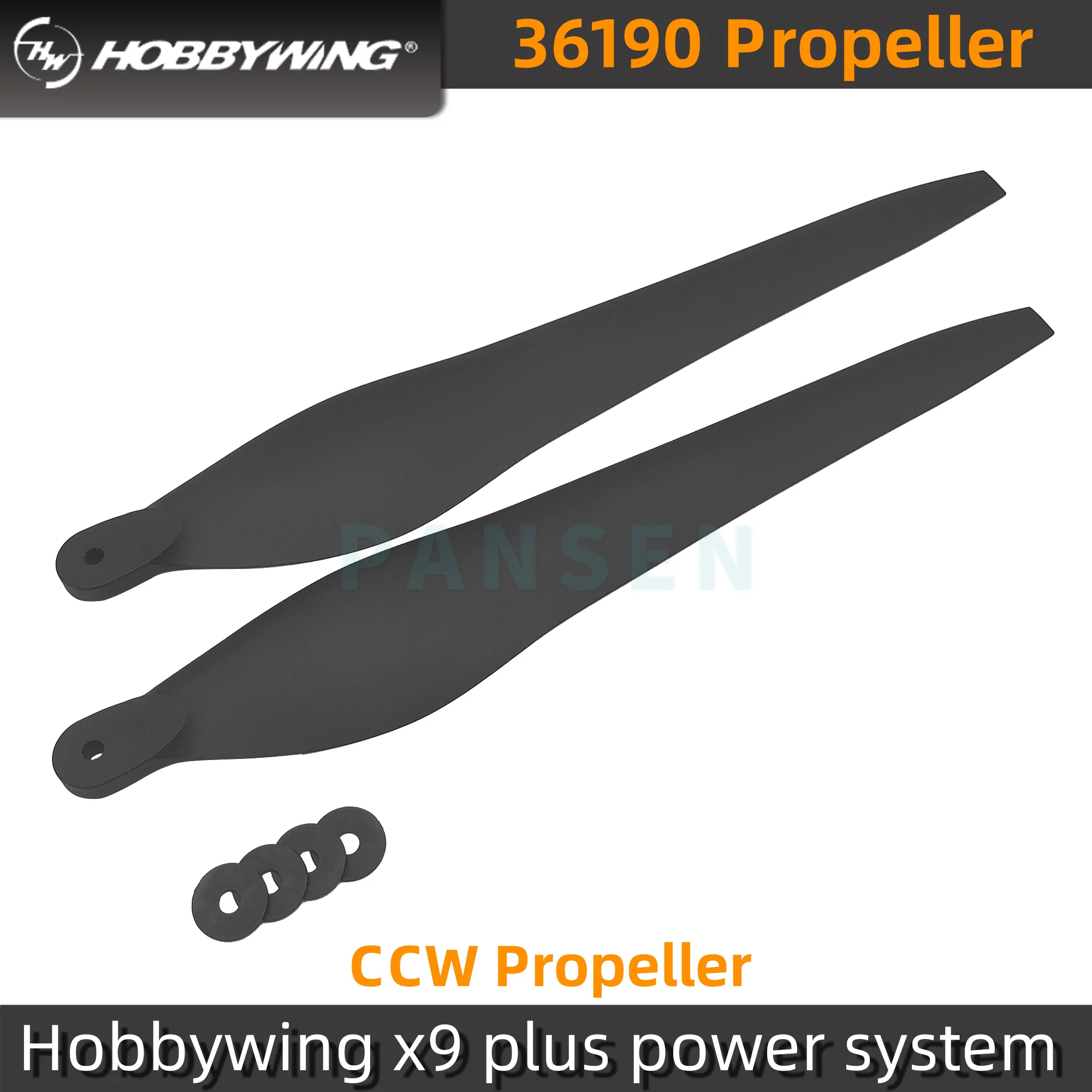 Original Hobbywing X9 Plus Black 14S FOC Integrated Motor Power System with 36inch 36190 Propeller for 40mm Agricultural