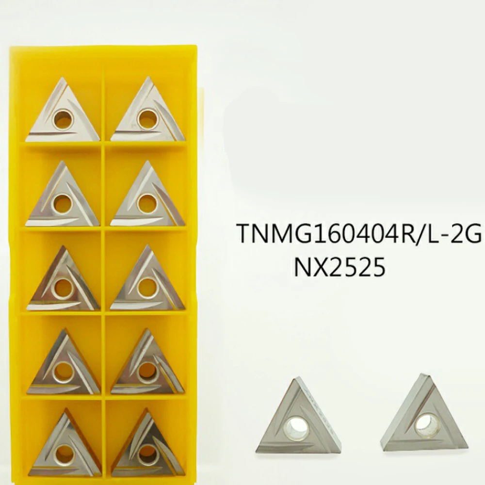 TNMG الأصلي 160408 R-2G TNMG 160404 R-2G NX2525 قاطع الأخدود المعدني سيرميت TNMG 160404 L-2G NX2525 أداة مخرطة CNC تحول لوحة TNMG