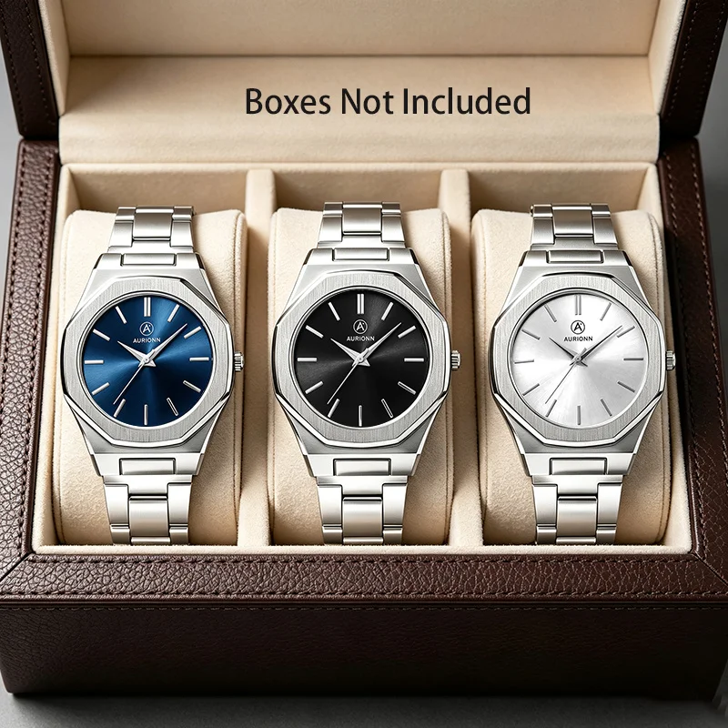 3pcs/set New Casual Versatile Fashionable Men's Classic Watch Set, Suitable for Any Occasion, A Gift for Boyfriend/dad
