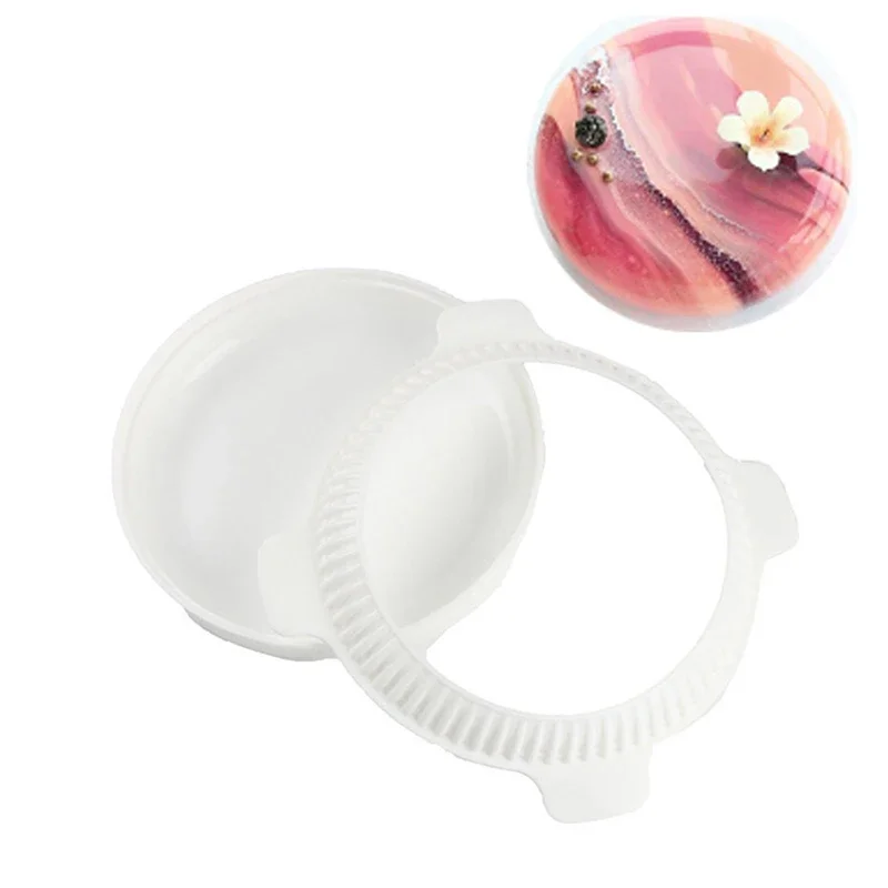 1Set Ronde Eclips Siliconen Cakevorm Voor Mousses Ijs Chiffon Cakes Bakvorm Decoreren Accessoires Bakvormen Gereedschap